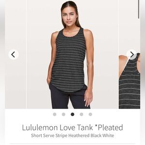 Lululemon Love Tank *Pleated